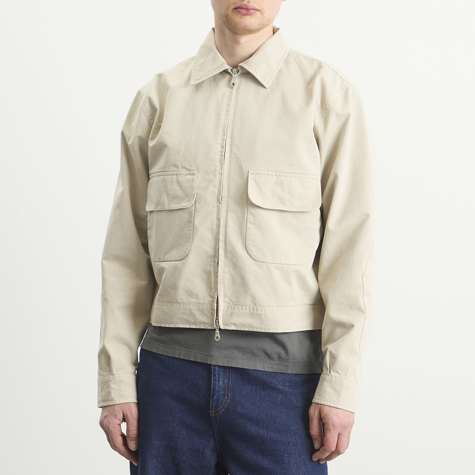 Men's Washed Andover Jacket in Pale Khaki
