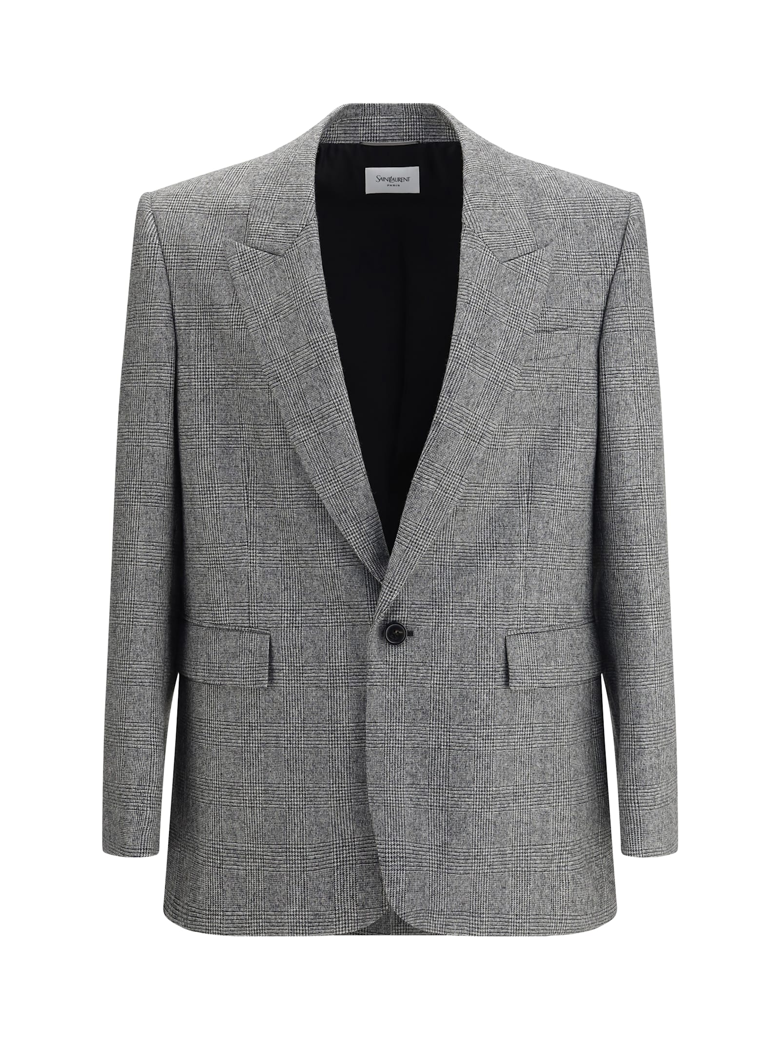 Prince De Galles Wool Flannel Blazer