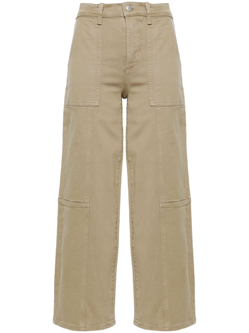 Getty mid-rise cropped jeans - Green