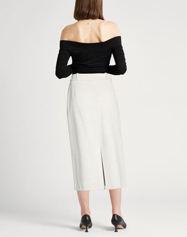 Woman Midi skirt Light grey Size 4 Cashmere