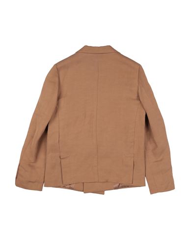 Kid Boy Blazer Camel Size 10 Lyocell, Linen