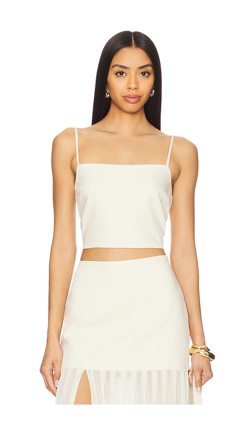 4th & Reckless Lucian Crop Top in Cream. -  XL also in L, M