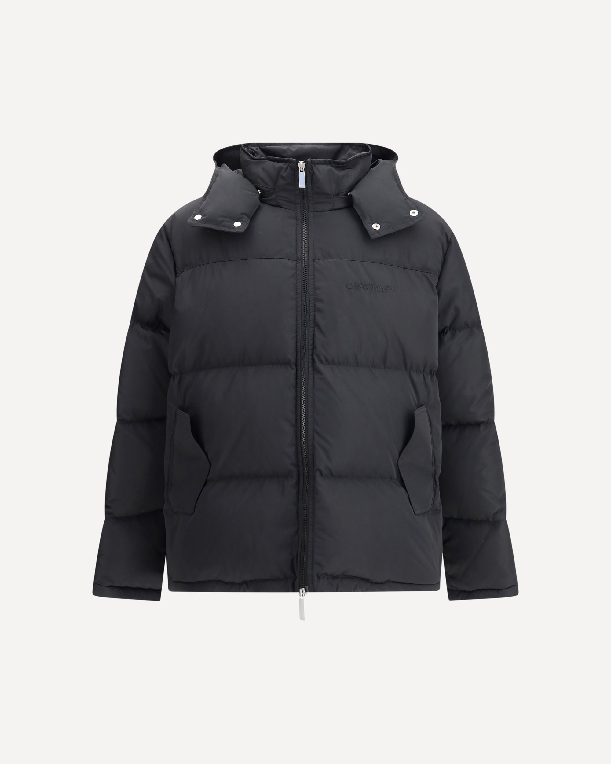 Hooded Diagonal Arrow Down Jacket Male 50