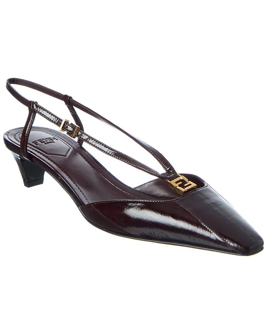 FFold Leather Slingback Pump