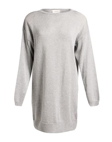 Woman Mini dress Light grey Size ONESIZE Viscose, Polyamide, Metallic Polyester