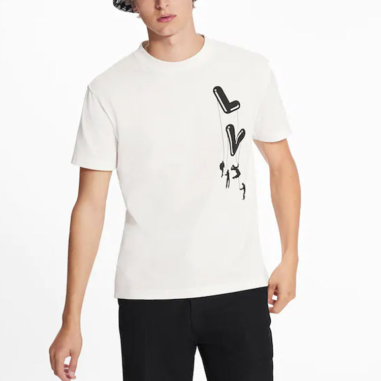 LV SS21 Paratrooper Print Pullover For Men White