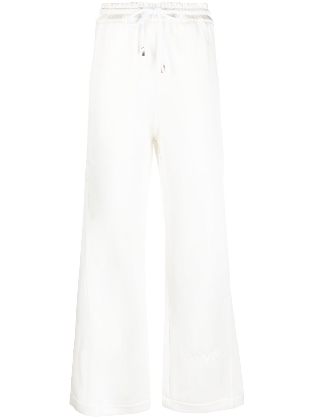 Wide-leg track pants - White