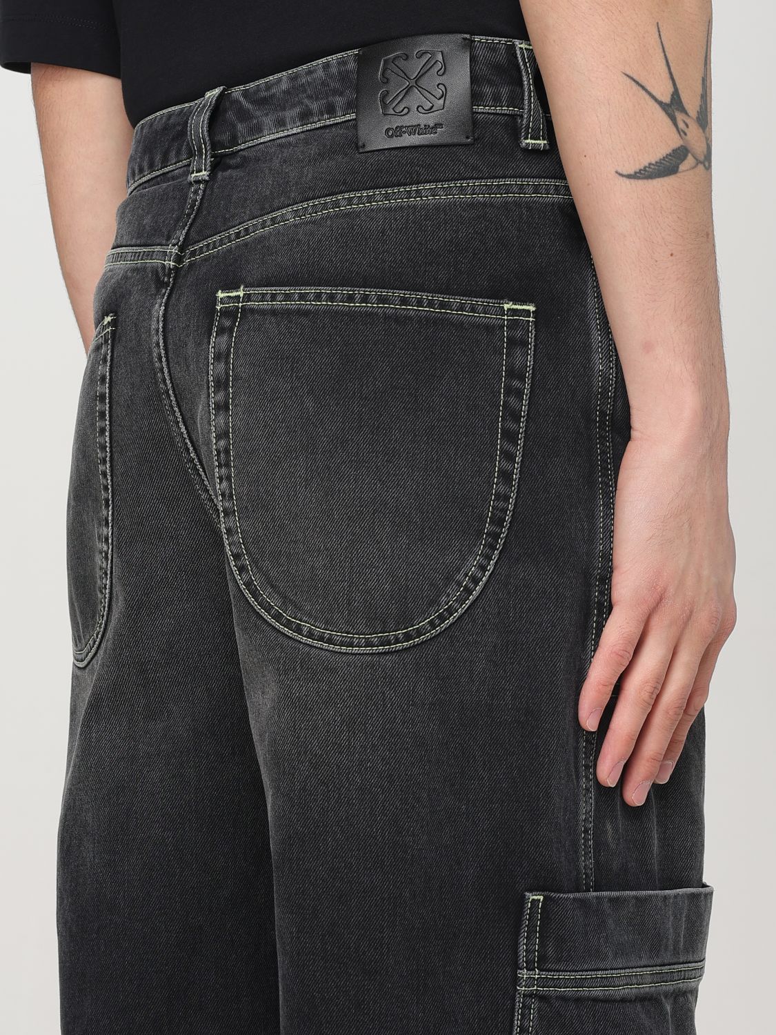 Jeans OFF-WHITE Men color Black