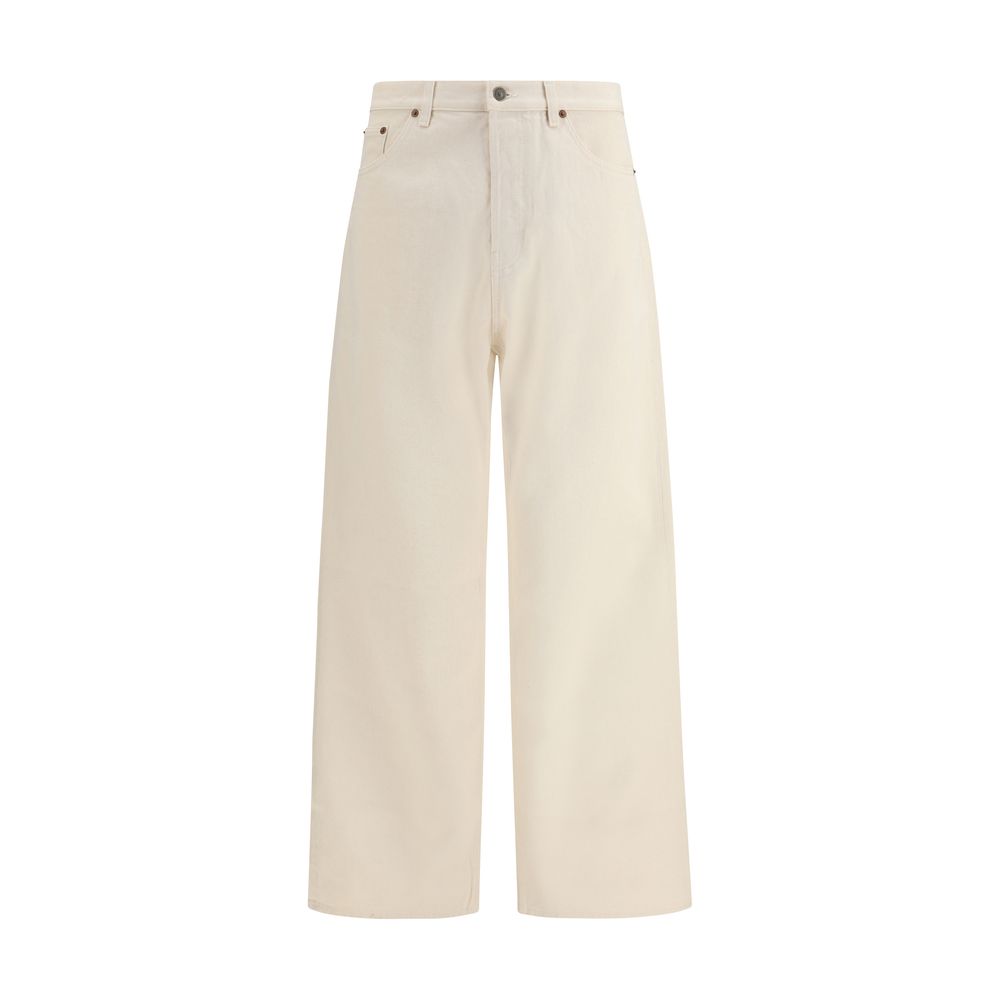 Cotton Casual Trousers — Beige