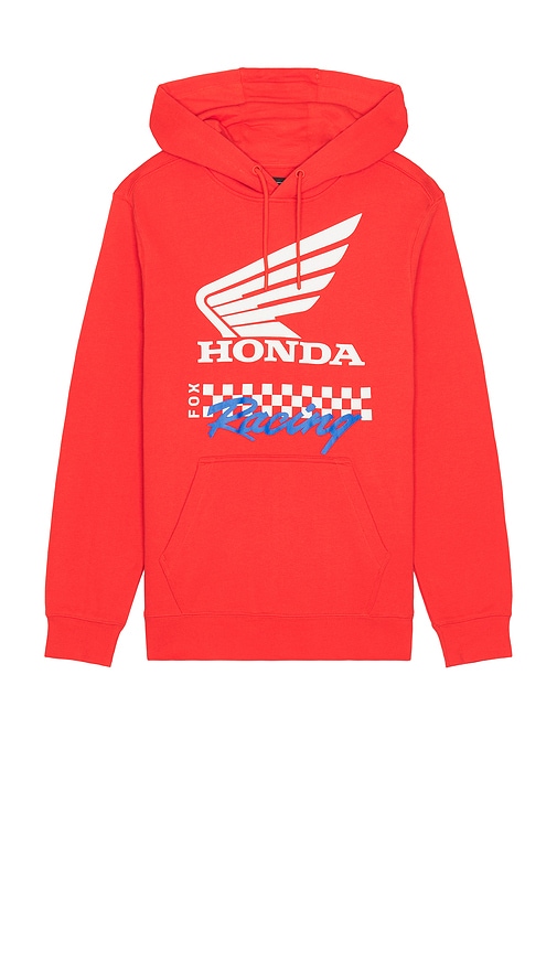 Fox Racing x Honda Fleece Hoodie in Red. - S also in L, M, XL/1X