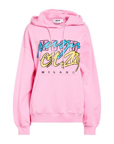 Woman Sweatshirt Pink Size XXS Cotton