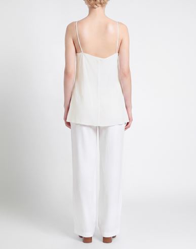 Woman Top White Size 2 Acetate, Silk, Elastane