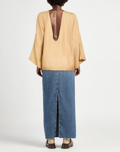 Woman Top Sand Size 10 Linen, Nylon