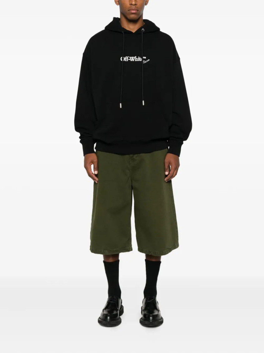 Logo-embroidered Drawstring Hoodie