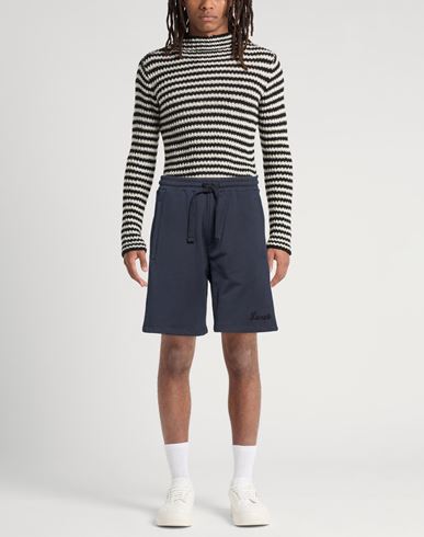Man Shorts & Bermuda Shorts Navy Size L Cotton