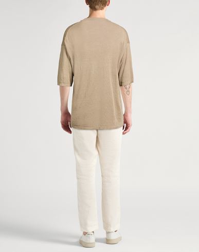 Man Sweater Sand Size 40 Linen