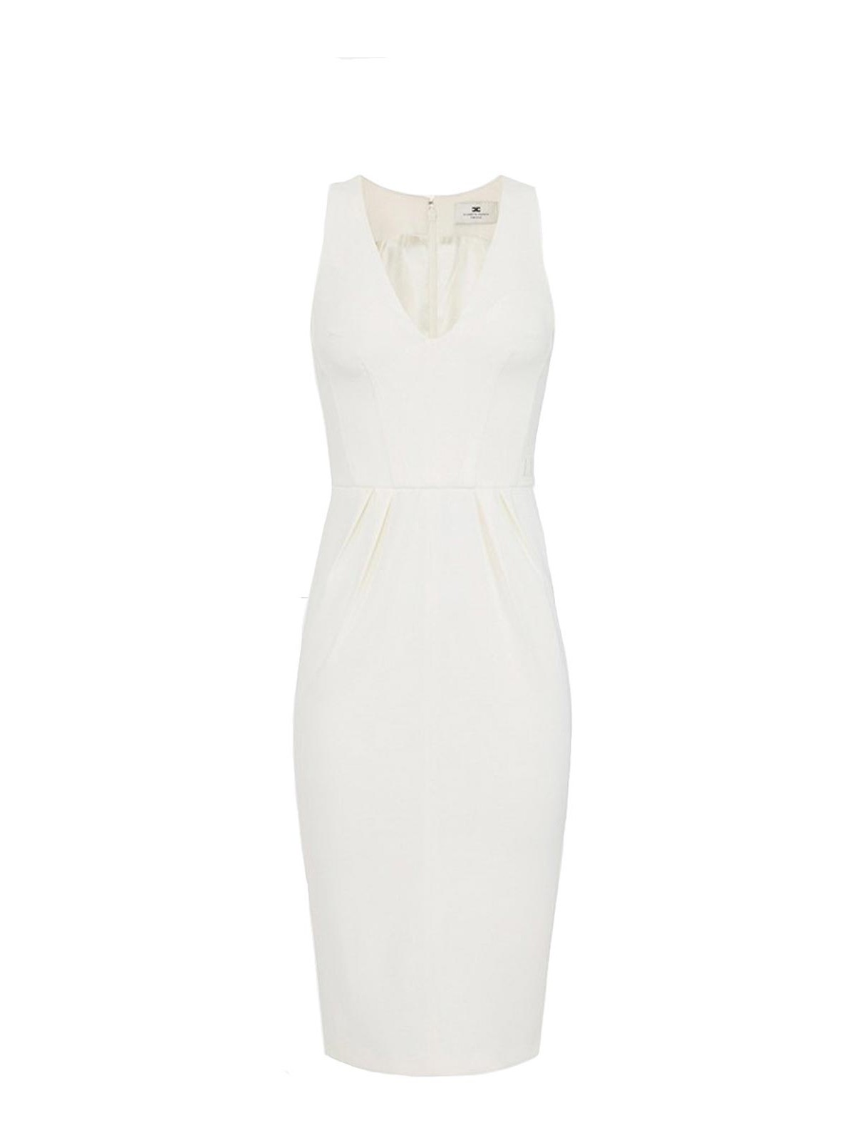 Elisabetta Franchi - silk nylon knee length fitted dre