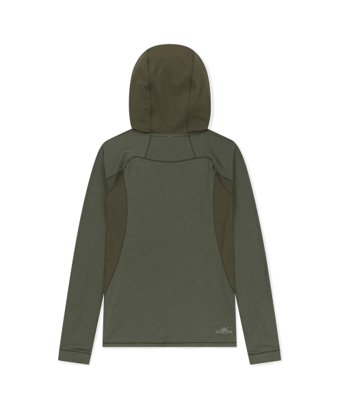 Polartec Delta FlexAir Hooded LS Tee Olive