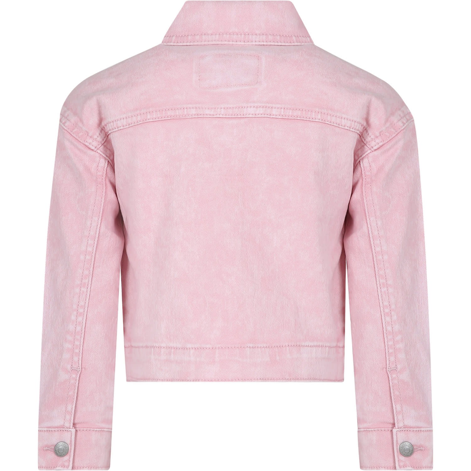 Pink Jacket For Girl With Logo