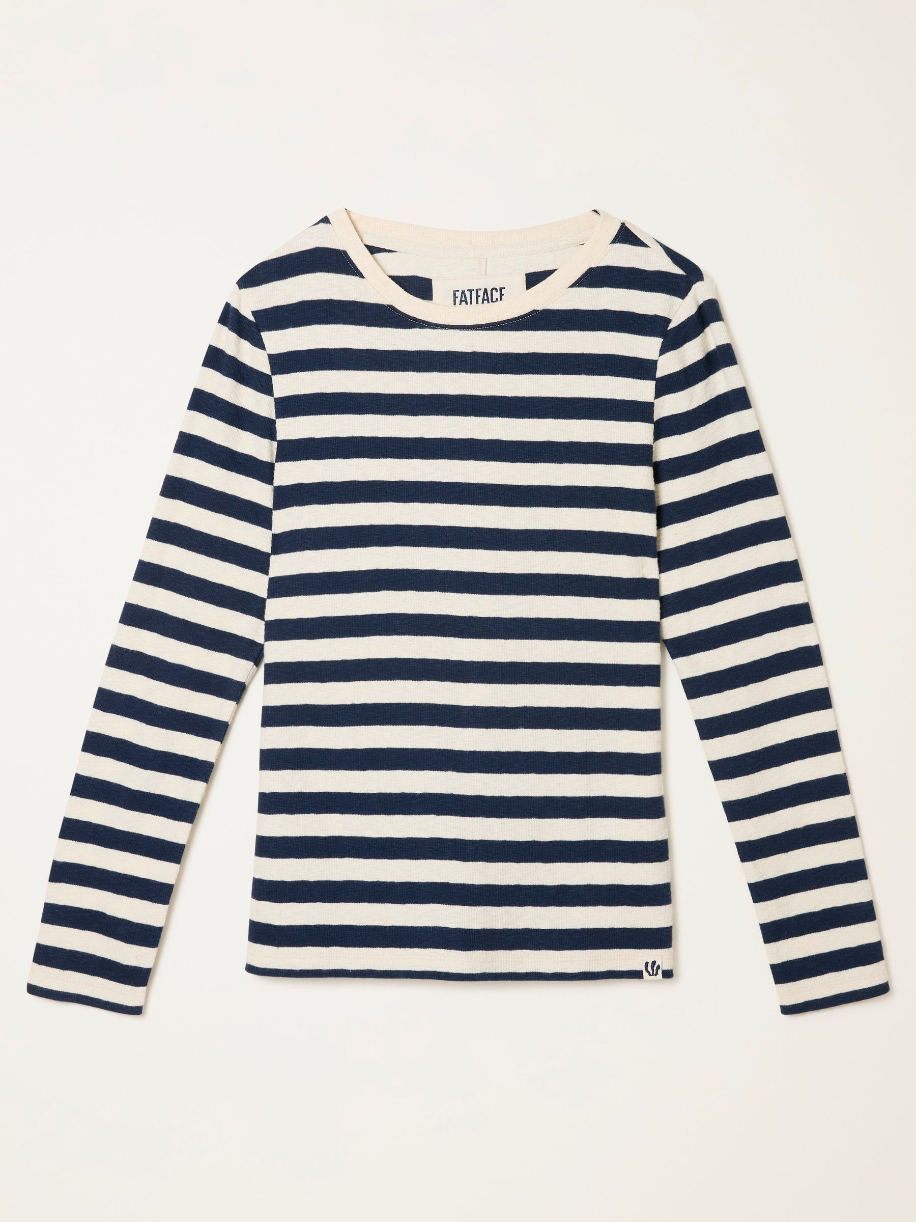 FatFace Callie Navy Stripe Long Sleeve Top