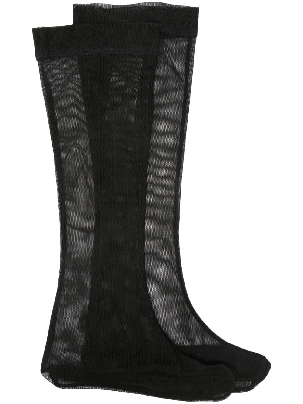 Split-toe mesh socks - Black