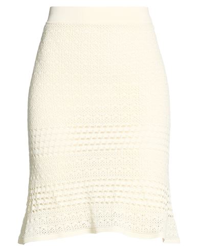 Woman Mini skirt Ivory Size M Viscose, Polyester, Polyamide