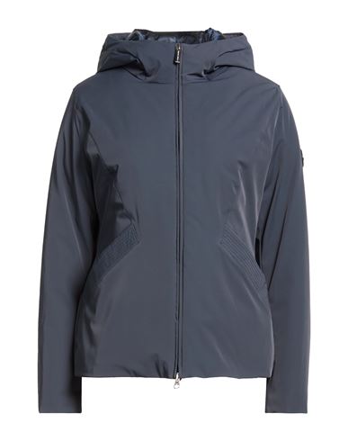 Woman Jacket Navy Size 6 Polyamide, Elastane