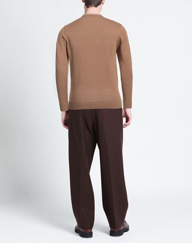 Alpha Studio Man Sweater Camel Size 40 Linen, Cotton