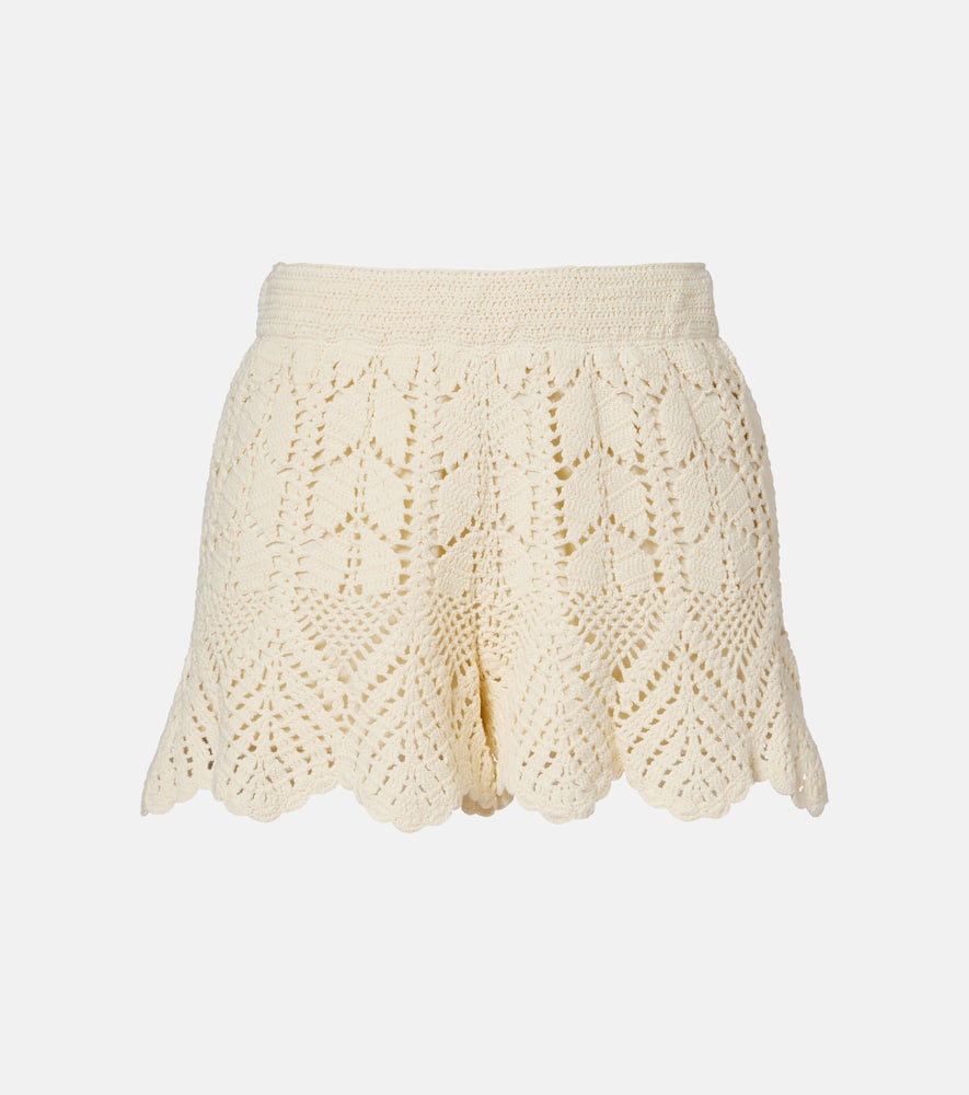 Awaken lace crochet shorts
