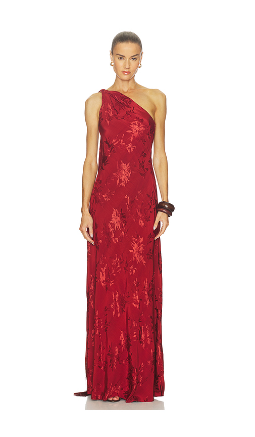 HEMANT AND NANDITA Maxi Dress in Terracotta. S also in XXS, XS, M