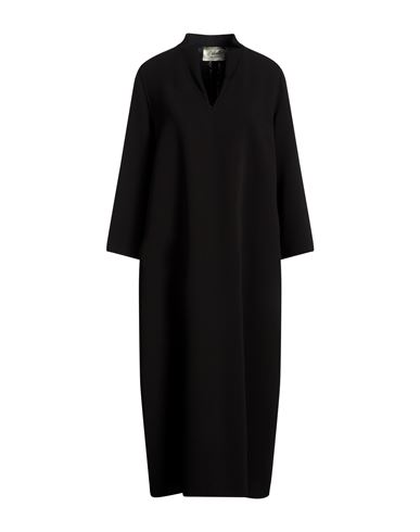 Woman Midi dress Black Size 8 Wool