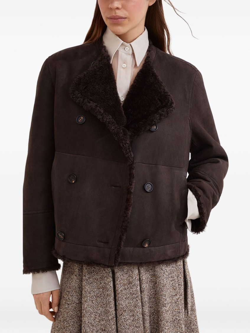 Double-breasted jacket - Brown