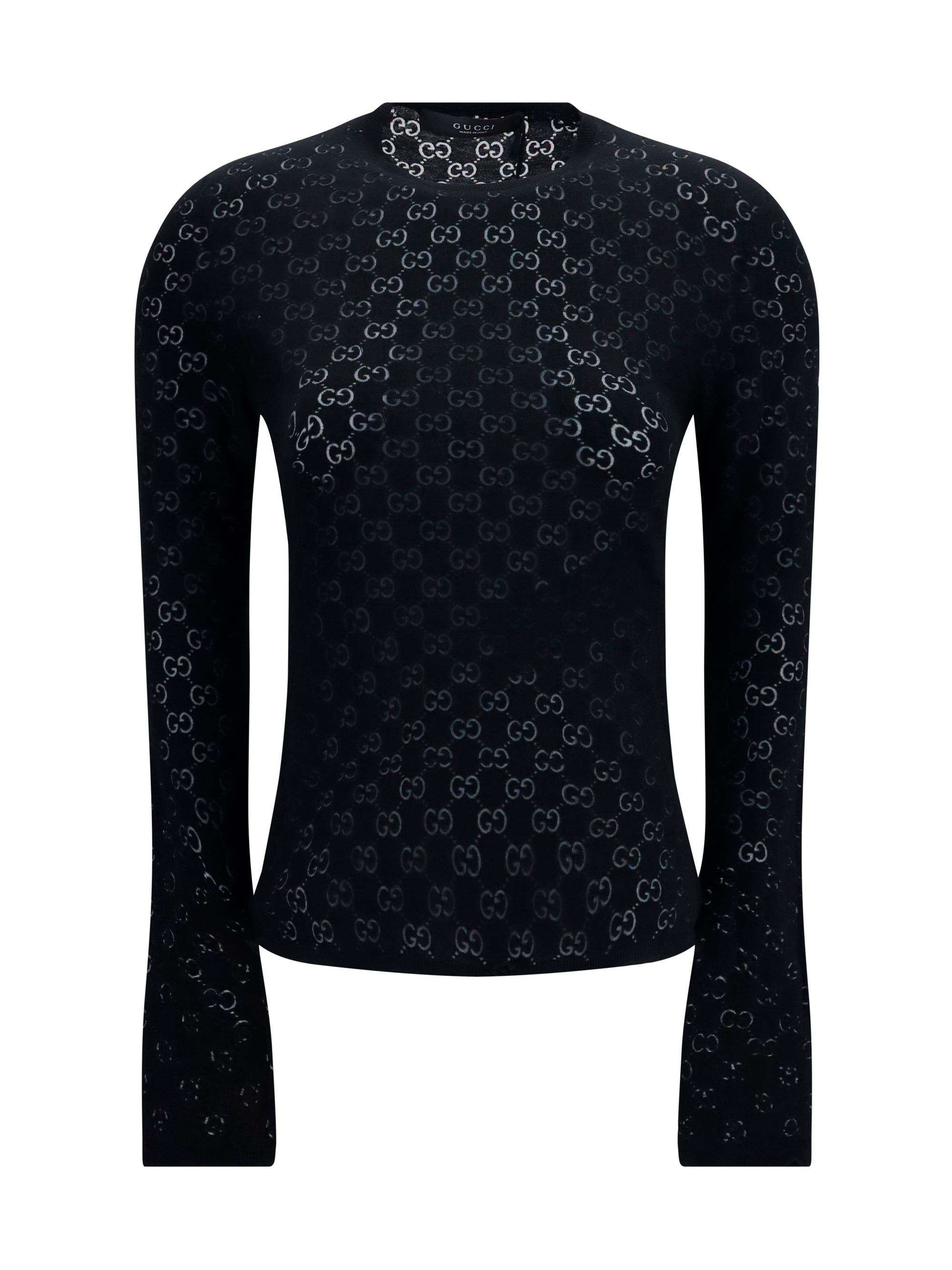 GG Dévoré Cotton T-Shirt — Black