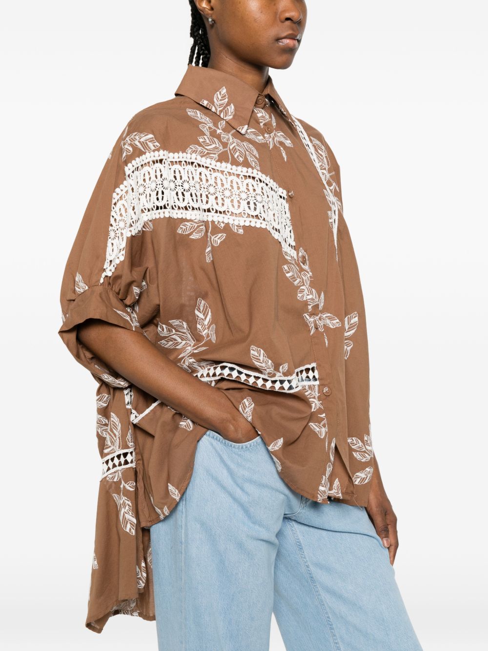 Chemise en coton imprimé Bye