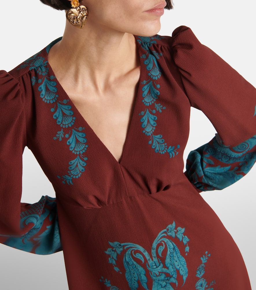 Printed midi dress