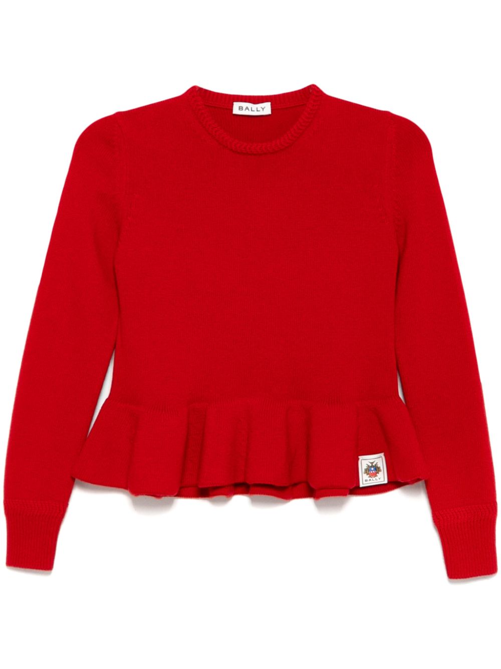 Crew-neck jumper - Red