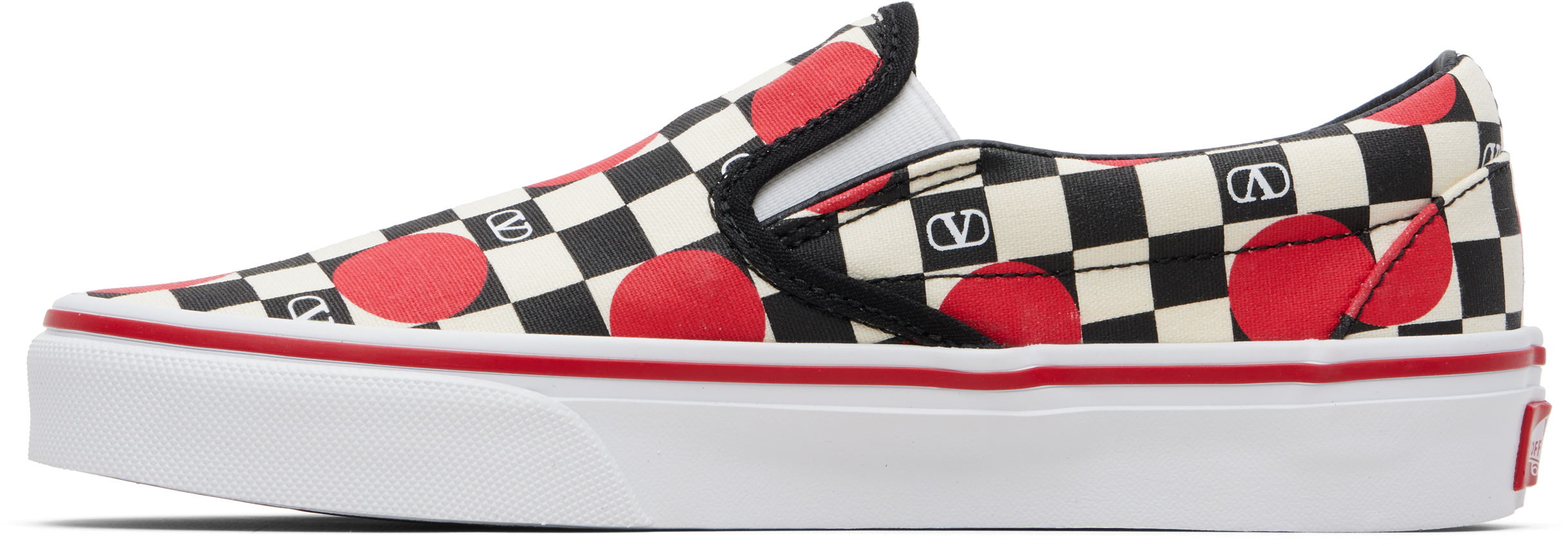 Off-White Vans Edition VLogo Checkerboard Print Slip-on Sneakers