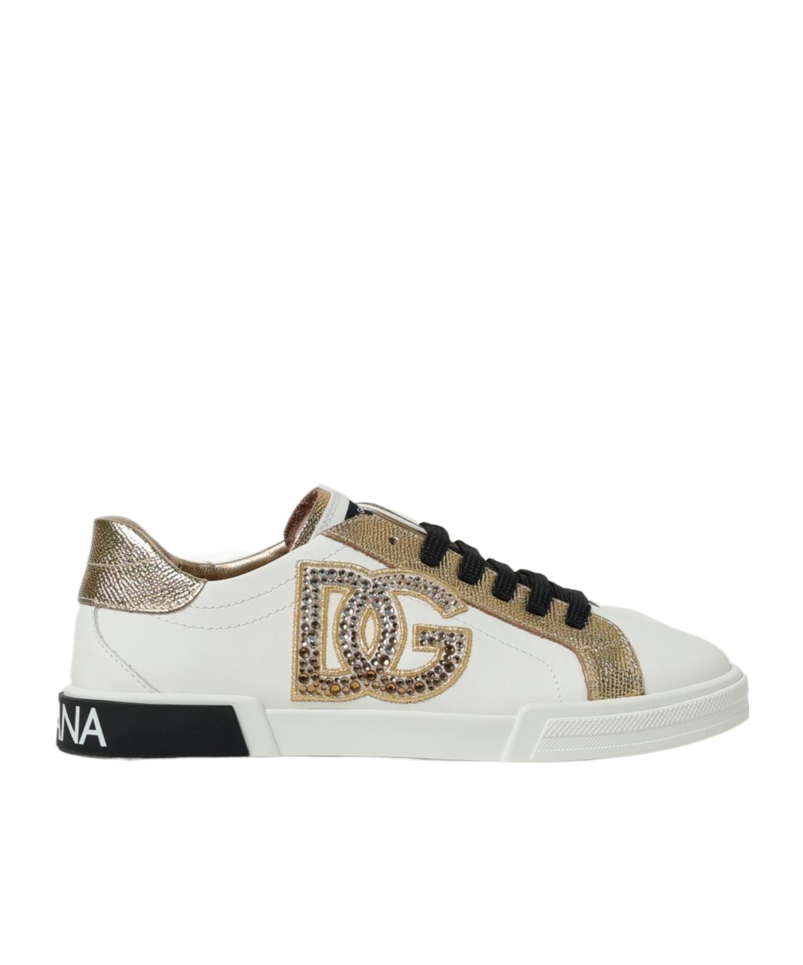 Crystal-embellished logo sneakers