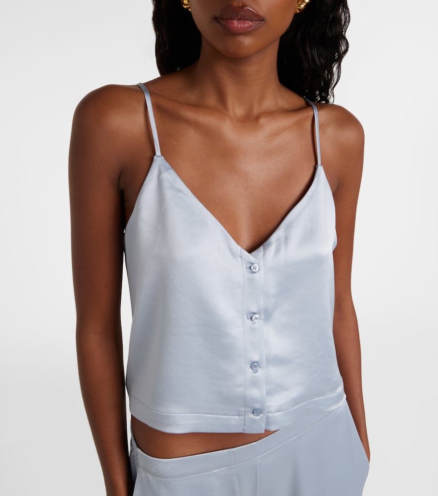 Barb Button satin camisole