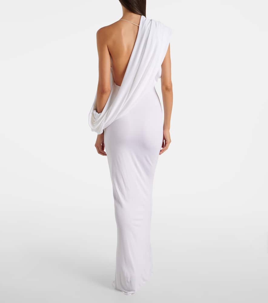 Aiba draped jersey maxi dress