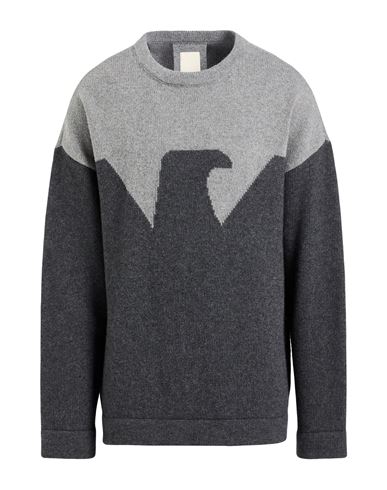 Man Sweater Charcoal Size L Wool, Polyamide