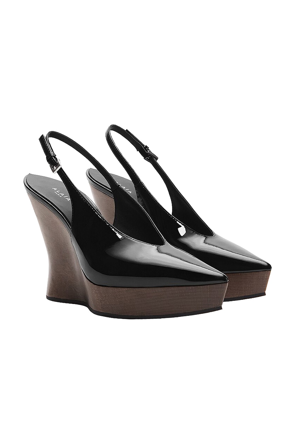 ALAÏA Clog Wedge Slingback Pump in Noir - Black. 39 also , 38
