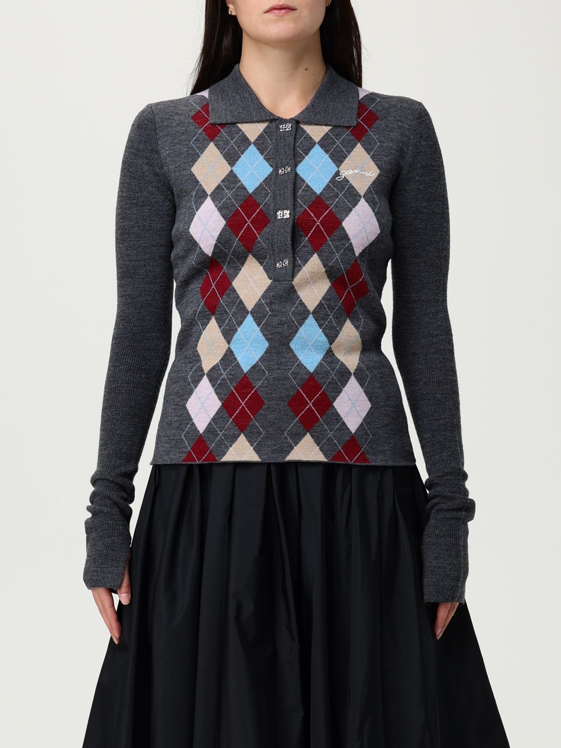 Polo Shirt Woman color Grey