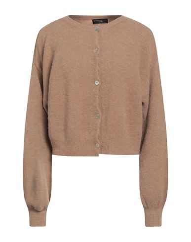 Woman Cardigan Camel Size ONESIZE Polyamide, Acrylic, Wool, Elastane