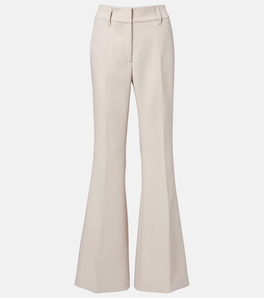 Rhein high-rise wool wide-leg pants