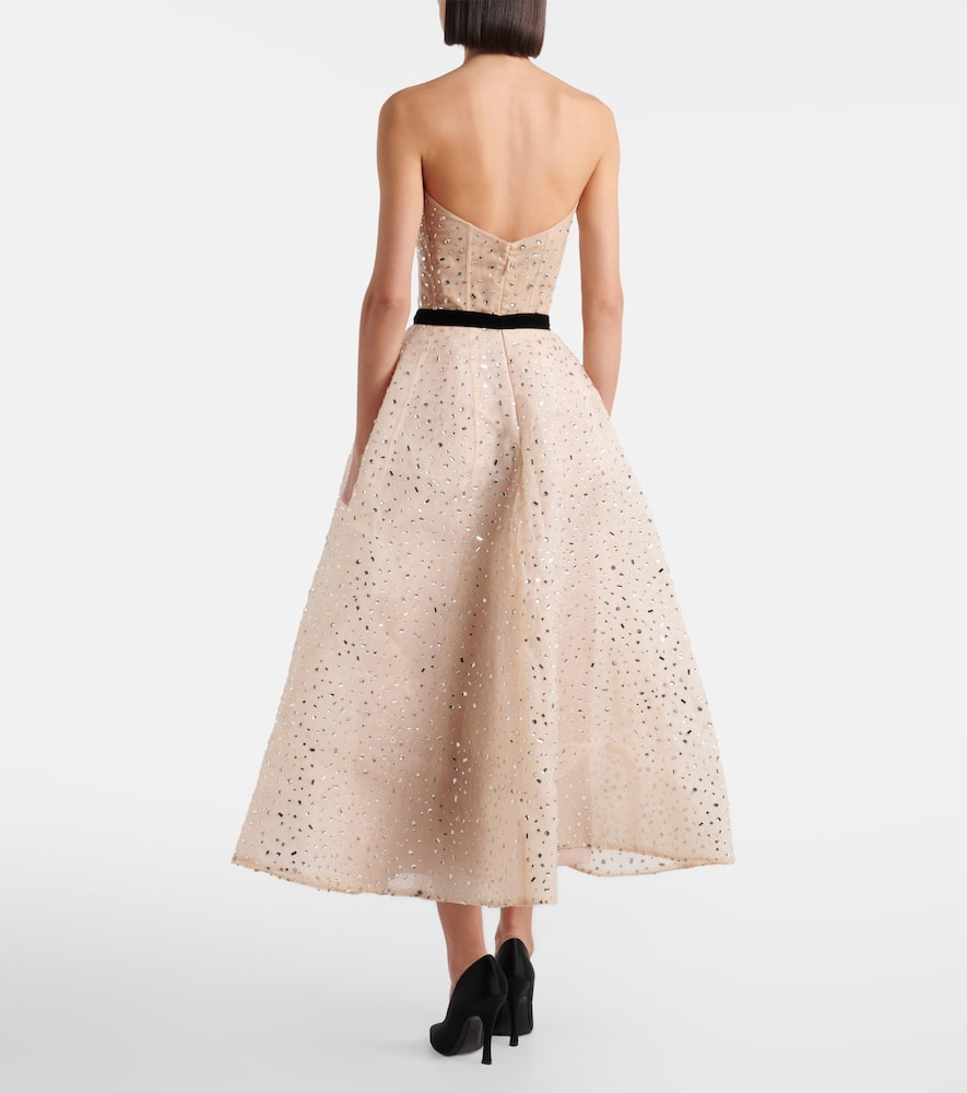 Belted embellished cocktail dress