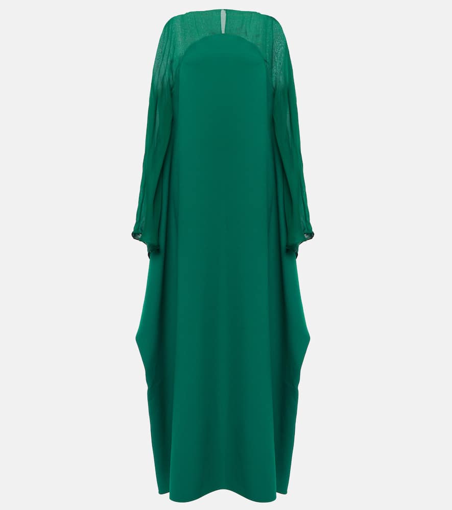 Silk-trimmed kaftan