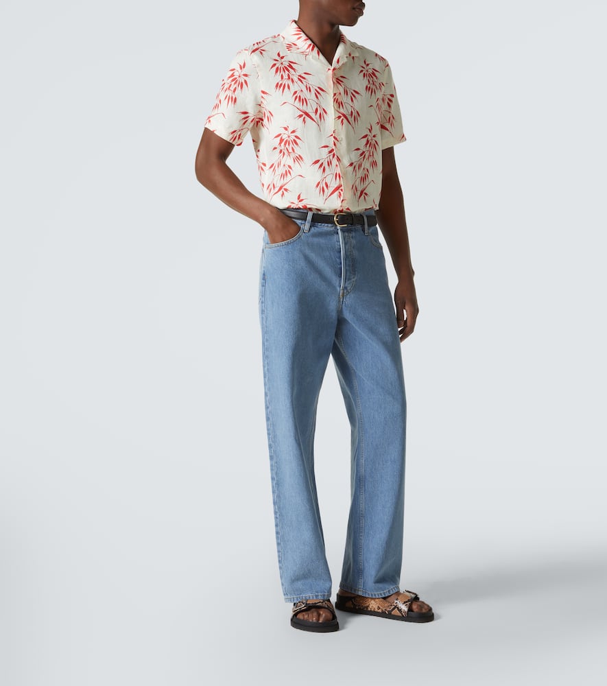 Hibbert printed linen shirt