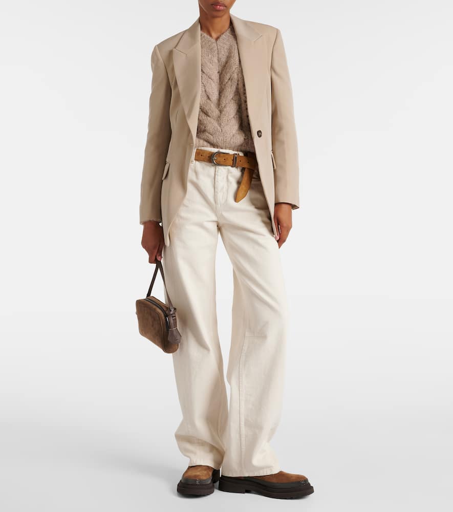 Wool-blend blazer