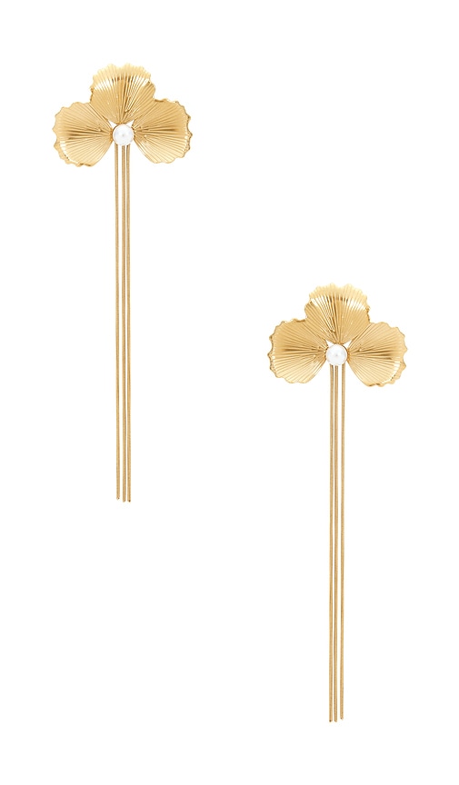 Amber Sceats Canmore Earrings in Metallic Gold